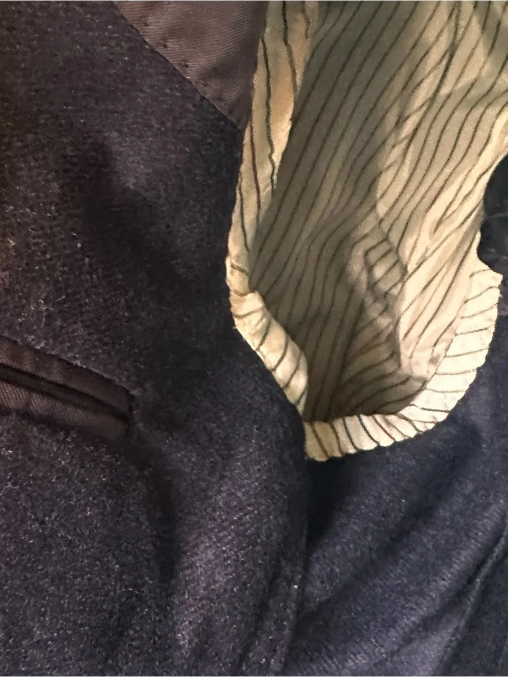 Samuelsohn Sport Coat Mens 44R Blue Super 100s Wool 2 Button Notch Lapel - Picture 8 of 12